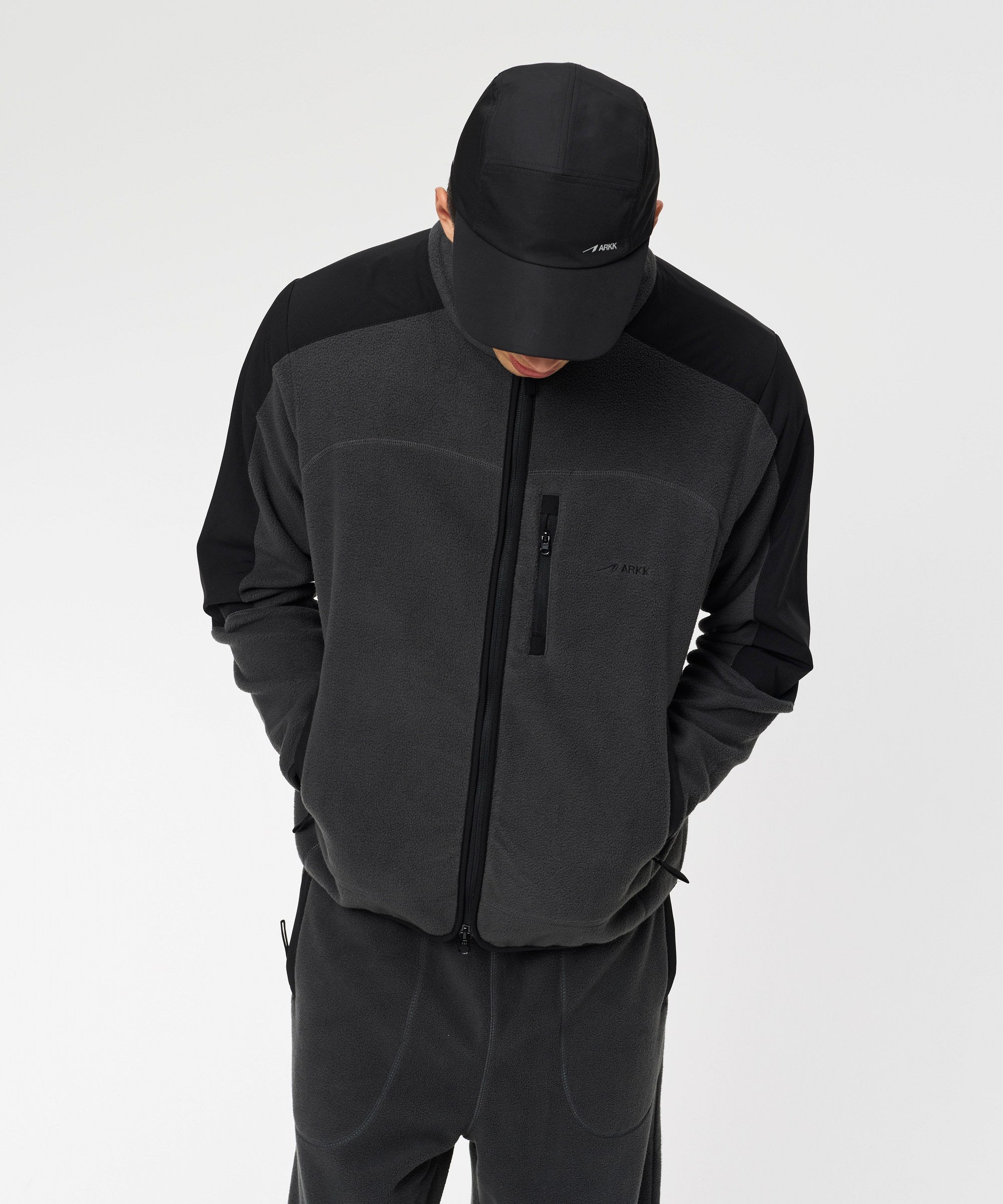 ARKK Apparel Elda Fleece Jacket | Dark Grey Jacket